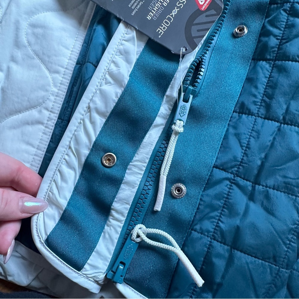 NEW Free People Movement Landscape View Coat / Ski Jacket Blue & White - Picture 7 of 13